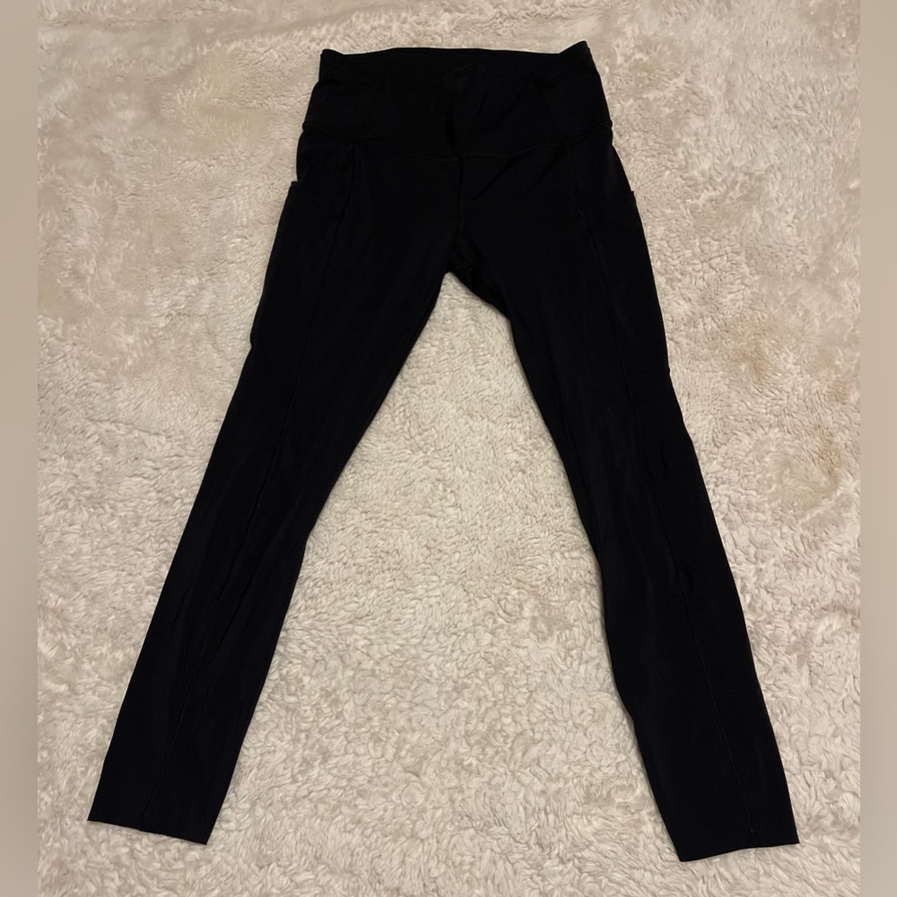 Lululemon Women's Fast Free 7/8 Tight II *Non-Reflective Nulux 25" Black Sz 6